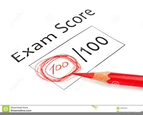 exam score clipart